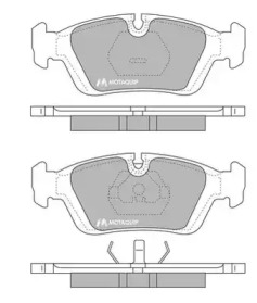 Комплект тормозных колодок MOTAQUIP LVXL634