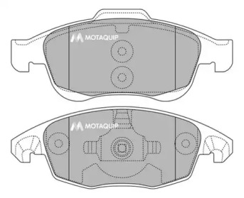 Комплект тормозных колодок MOTAQUIP LVXL1372