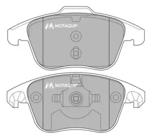 Комплект тормозных колодок MOTAQUIP LVXL1373