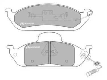 Комплект тормозных колодок MOTAQUIP LVXL1074