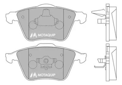 Комплект тормозных колодок MOTAQUIP LVXL1276