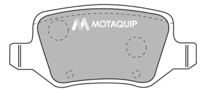 Комплект тормозных колодок MOTAQUIP LVXL1077