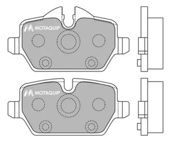 Комплект тормозных колодок MOTAQUIP LVXL1278