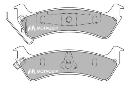 Комплект тормозных колодок MOTAQUIP LVXL1380