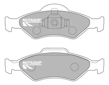 Комплект тормозных колодок MOTAQUIP LVXL648