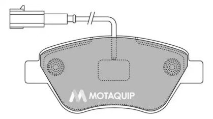 Комплект тормозных колодок MOTAQUIP LVXL1383