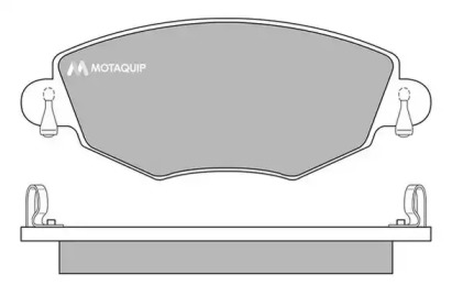 Комплект тормозных колодок MOTAQUIP LVXL650