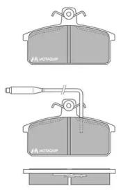 Комплект тормозных колодок MOTAQUIP LVXL652