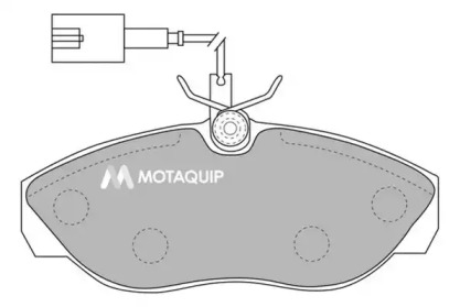 Комплект тормозных колодок MOTAQUIP LVXL1091