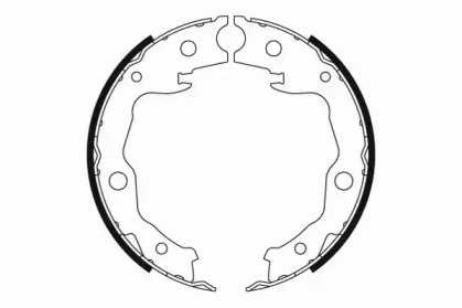 Комлект тормозных накладок MOTAQUIP LVBS801