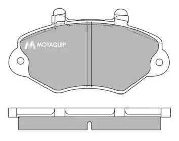 Комплект тормозных колодок MOTAQUIP LVXL669