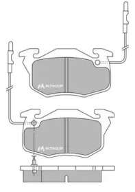 Комплект тормозных колодок MOTAQUIP LVXL671