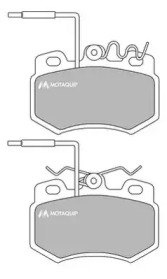 Комплект тормозных колодок MOTAQUIP LVXL677