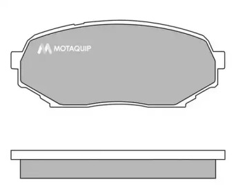 Комплект тормозных колодок MOTAQUIP LVXL679