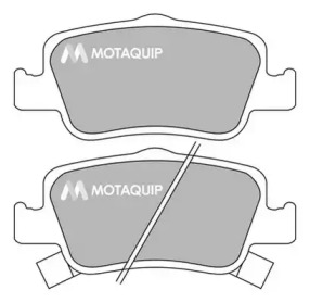 Комплект тормозных колодок MOTAQUIP LVXL1406