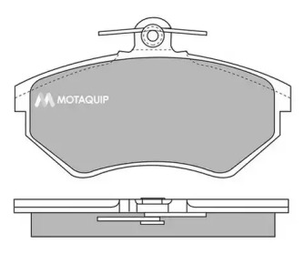 Комплект тормозных колодок, дисковый тормоз MOTAQUIP LVXL690