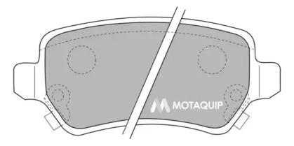 Комплект тормозных колодок MOTAQUIP LVXL1117