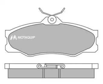 Комплект тормозных колодок MOTAQUIP LVXL693