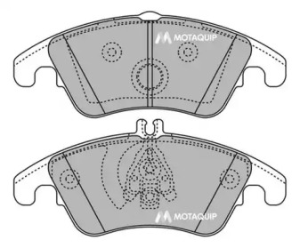 Комплект тормозных колодок MOTAQUIP LVXL1424