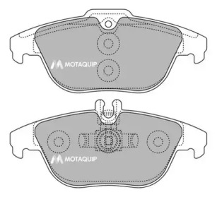 Комплект тормозных колодок MOTAQUIP LVXL1425