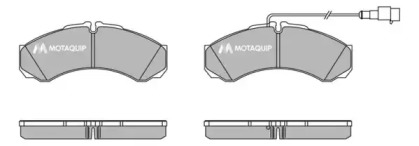 Комплект тормозных колодок MOTAQUIP LVXL1427