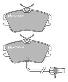 Комплект тормозных колодок MOTAQUIP LVXL1128