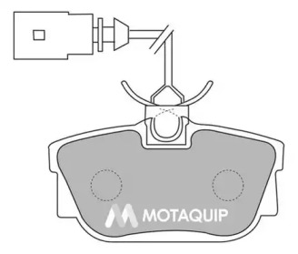 Комплект тормозных колодок MOTAQUIP LVXL1134