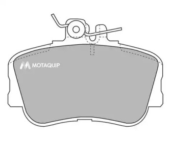 Комплект тормозных колодок MOTAQUIP LVXL717