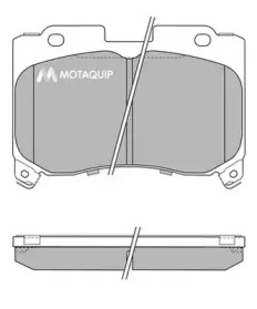 Комплект тормозных колодок MOTAQUIP LVXL144