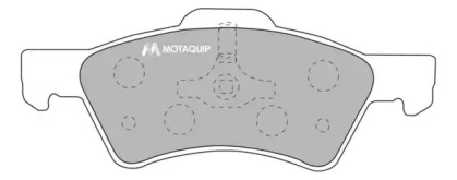 Комплект тормозных колодок MOTAQUIP LVXL1143