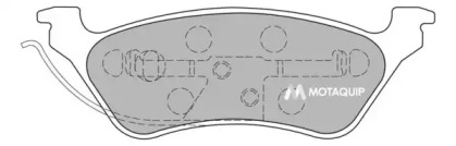 Комплект тормозных колодок MOTAQUIP LVXL1144