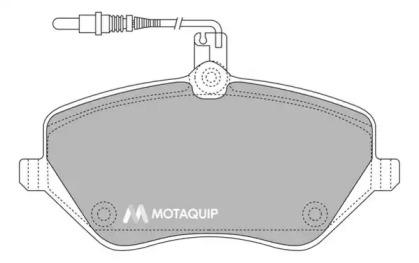 Комплект тормозных колодок MOTAQUIP LVXL1162