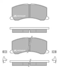 Комплект тормозных колодок MOTAQUIP LVXL156