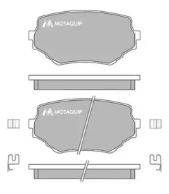 Комплект тормозных колодок MOTAQUIP LVXL161