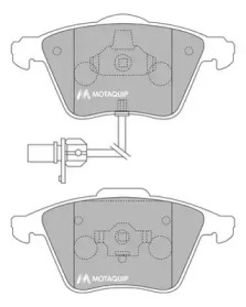 Комплект тормозных колодок MOTAQUIP LVXL1165