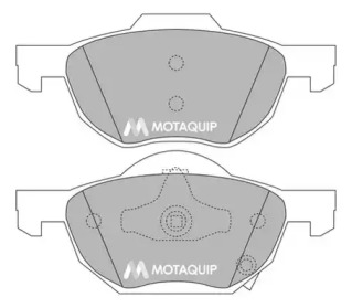 Комплект тормозных колодок MOTAQUIP LVXL1186