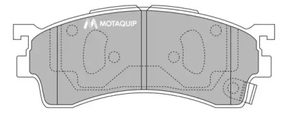 Комплект тормозных колодок MOTAQUIP LVXL1209