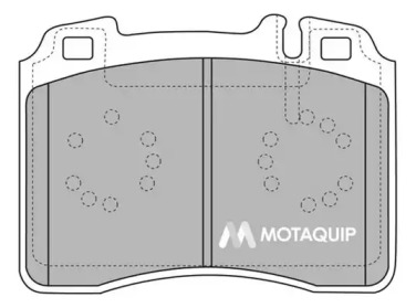 Комплект тормозных колодок MOTAQUIP LVXL121