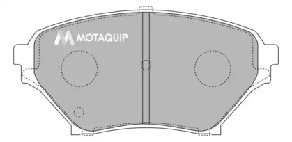 Комплект тормозных колодок MOTAQUIP LVXL1210