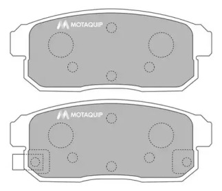 Комплект тормозных колодок MOTAQUIP LVXL1212