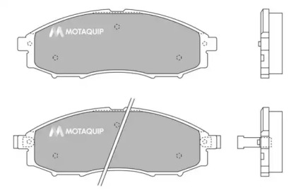 Комплект тормозных колодок MOTAQUIP LVXL1225