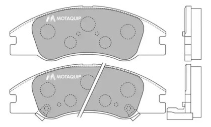 Комплект тормозных колодок MOTAQUIP LVXL1232