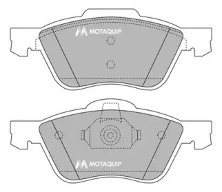 Комплект тормозных колодок MOTAQUIP LVXL1234