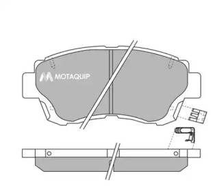 Комплект тормозных колодок MOTAQUIP LVXL124