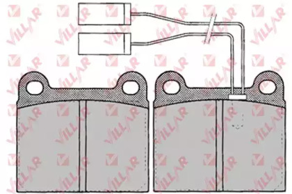 Комплект тормозных колодок VILLAR 626.0023