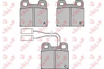 Комплект тормозных колодок VILLAR 626.0030