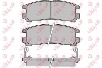 Комплект тормозных колодок VILLAR 626.0043