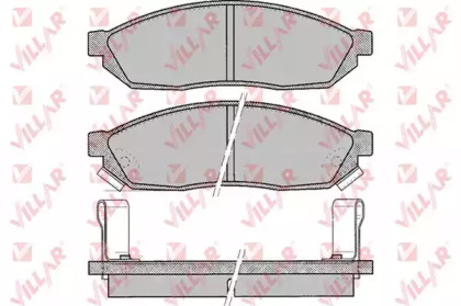 Комплект тормозных колодок VILLAR 626.0075