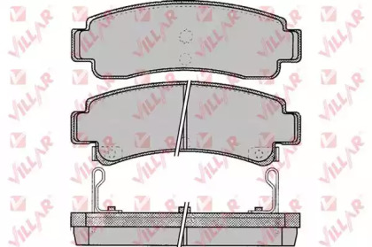 Комплект тормозных колодок VILLAR 626.0088