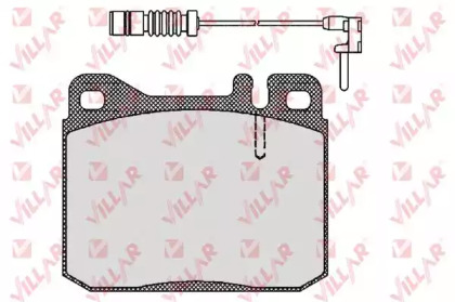Комплект тормозных колодок, дисковый тормоз VILLAR 626.0211A